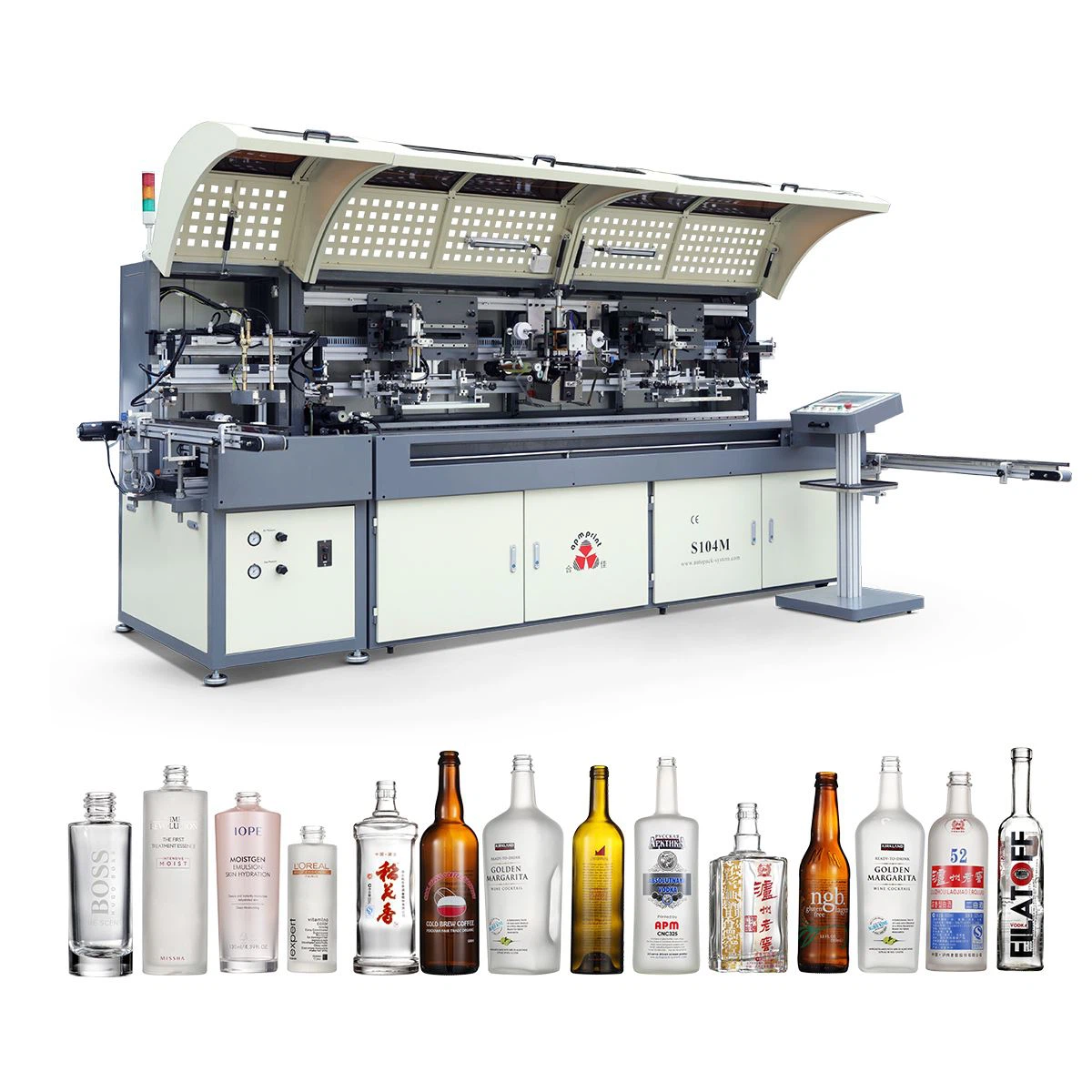 Ploča s zaslonom za staklene boce